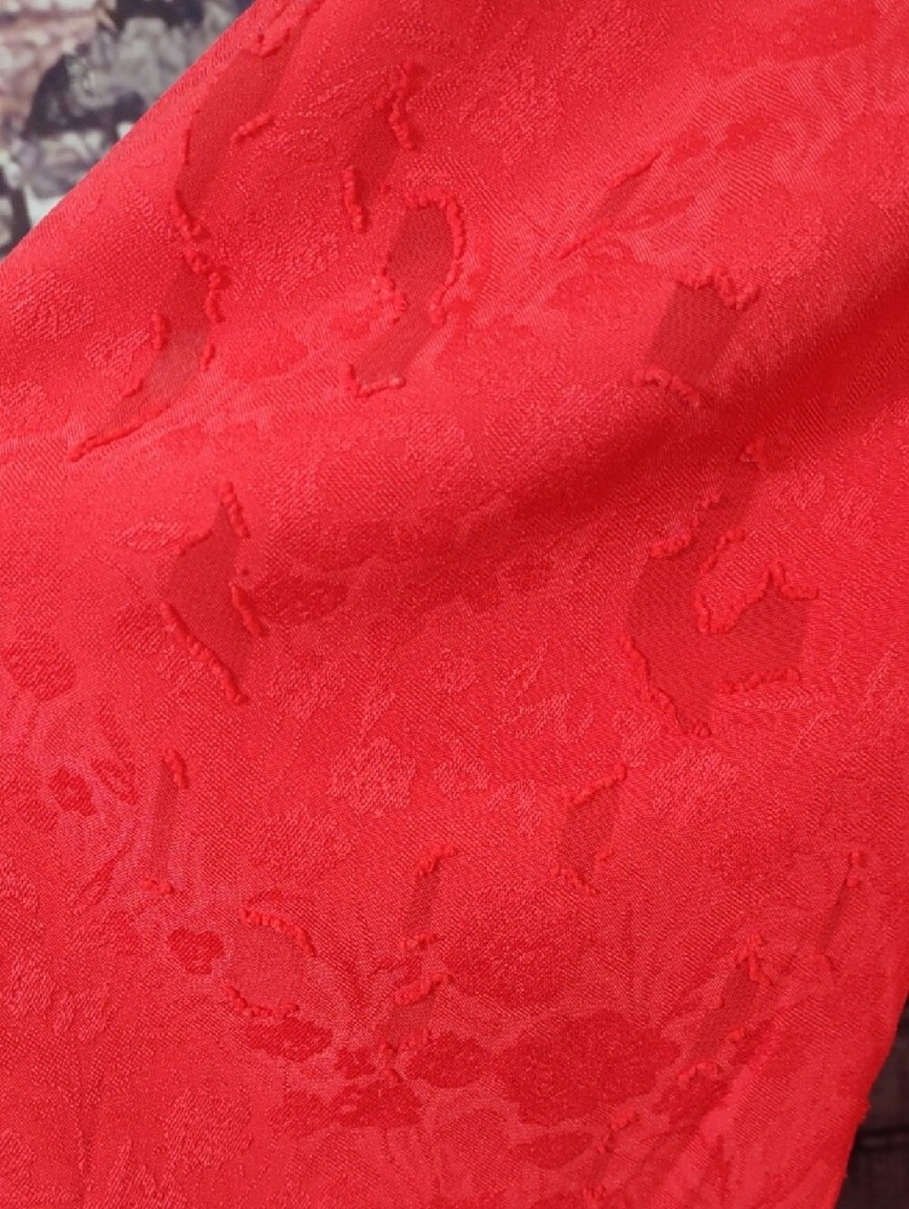 Francesca's Collections Red Long-Sleeve Ruffle Mini Dress - Picture 5 of 12